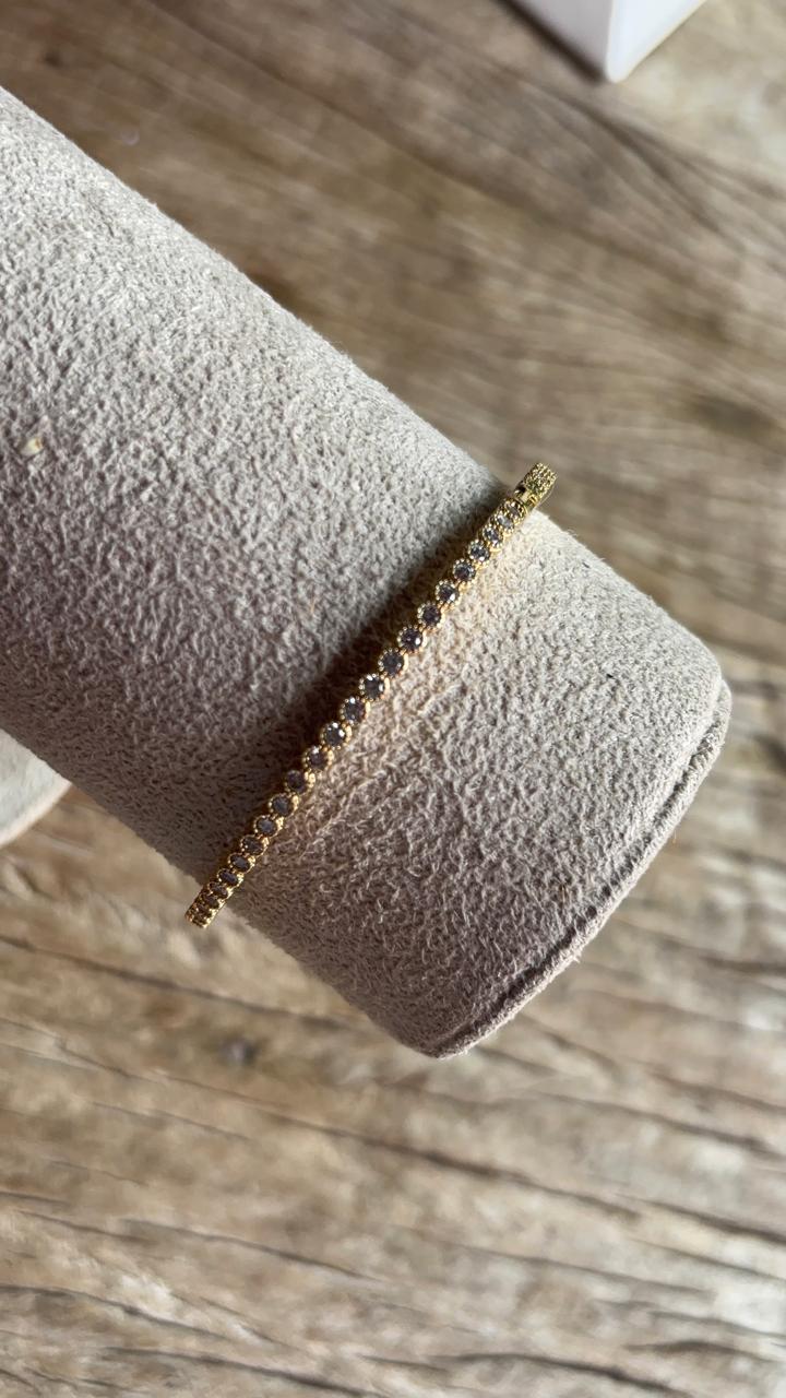 BRACELETE ZIRCONIA BRANCA BUBBLES SP144669