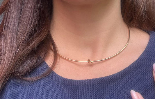 CHOKER NÓ DOURADA SG458501