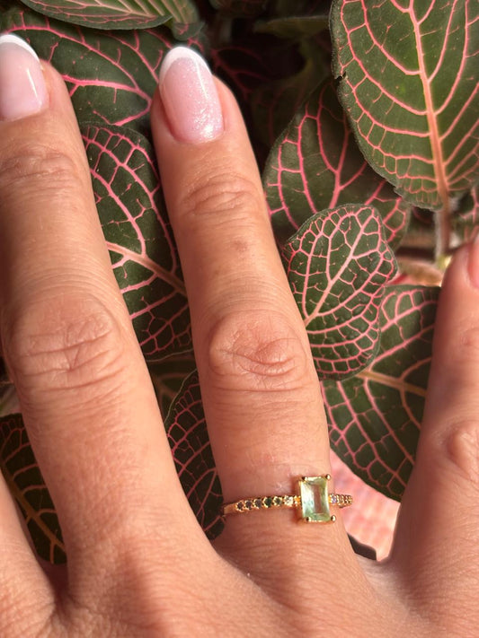 ANEL CRISTAL AMETISTA VERDE ZIRC COLOR SOLITARIO RET SP143675