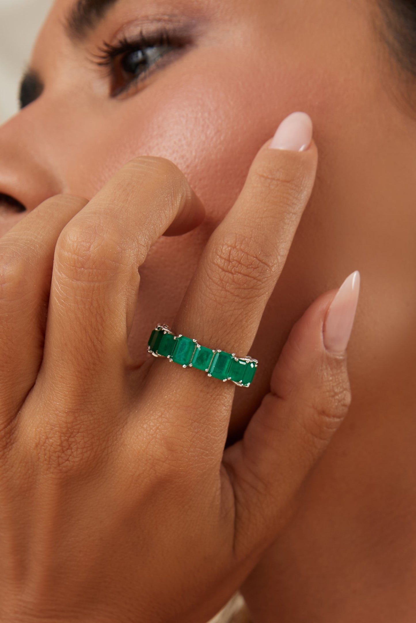 ANEL FUSION ESMERALDA ALIANÇA RETANG 19 SP145221