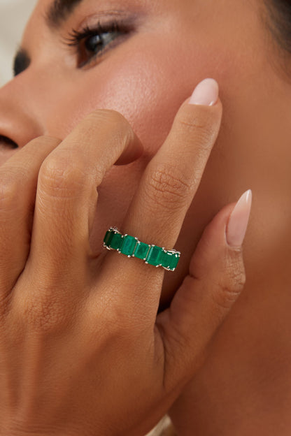 ANEL FUSION ESMERALDA ALIANÇA RETANG 19 SP145221