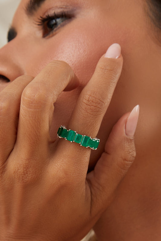 ANEL FUSION ESMERALDA ALIANÇA RETANG 19 SP145221