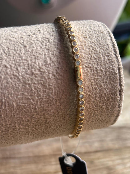 BRACELETE ZIRCONIA BRANCA BUBBLES SP144669
