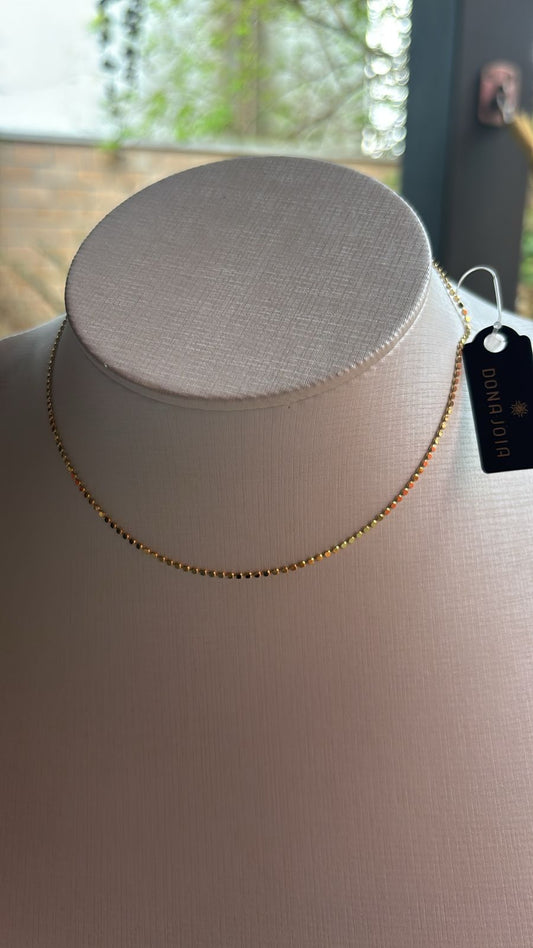 CHOKER MINI CHAPA DOURADA SG141252
