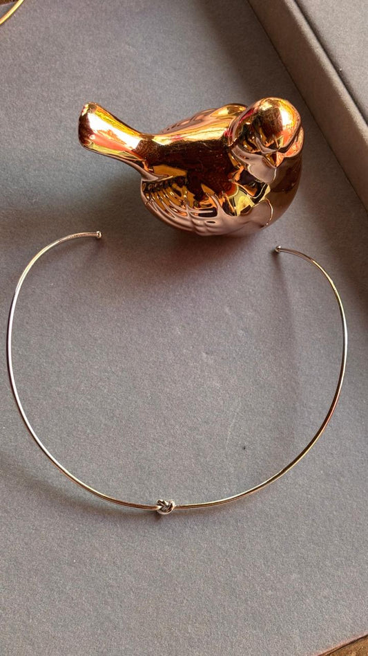 CHOKER NÓ RODIO PRATA SG81553