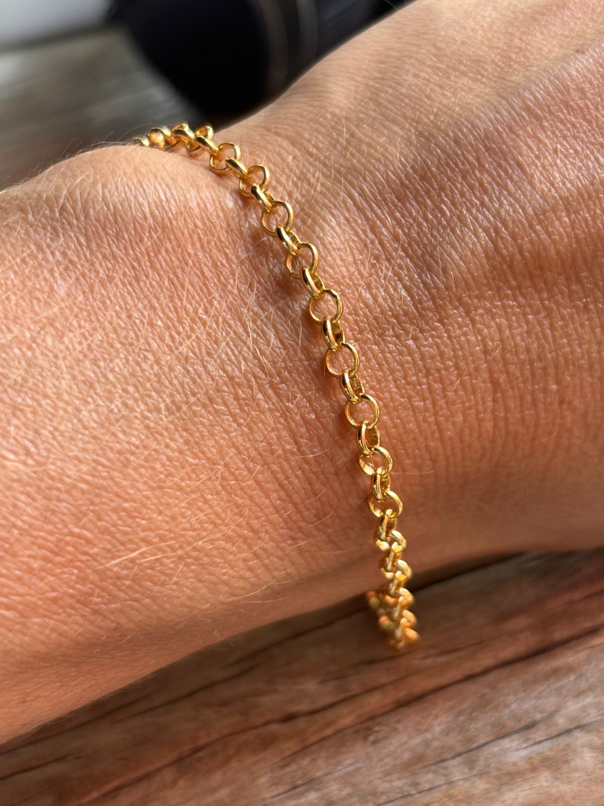 PULSEIRA ELO PORTUGUES DOURADA SG126480